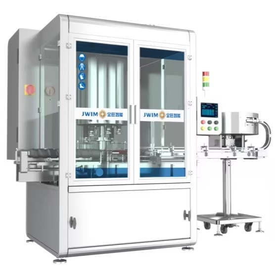 8 رؤوس آلة تغطية تلقائية FX-8AS 4.0KW 100ml-1L عالية السرعة