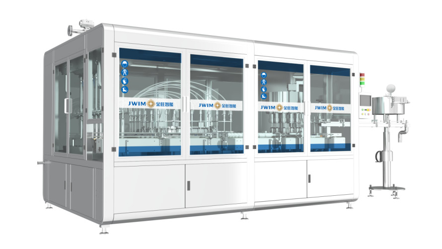 GX-16-12TS عالية السرعة تتبع نوع مكامل ملء غطاء آلة 10000BPH 380V 6KW