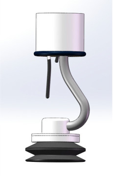 EMLH1202550 نظام رفع الفراغ 2800mm*270° قطاع منطقة العمل مع سباق سبيكة الألومنيوم